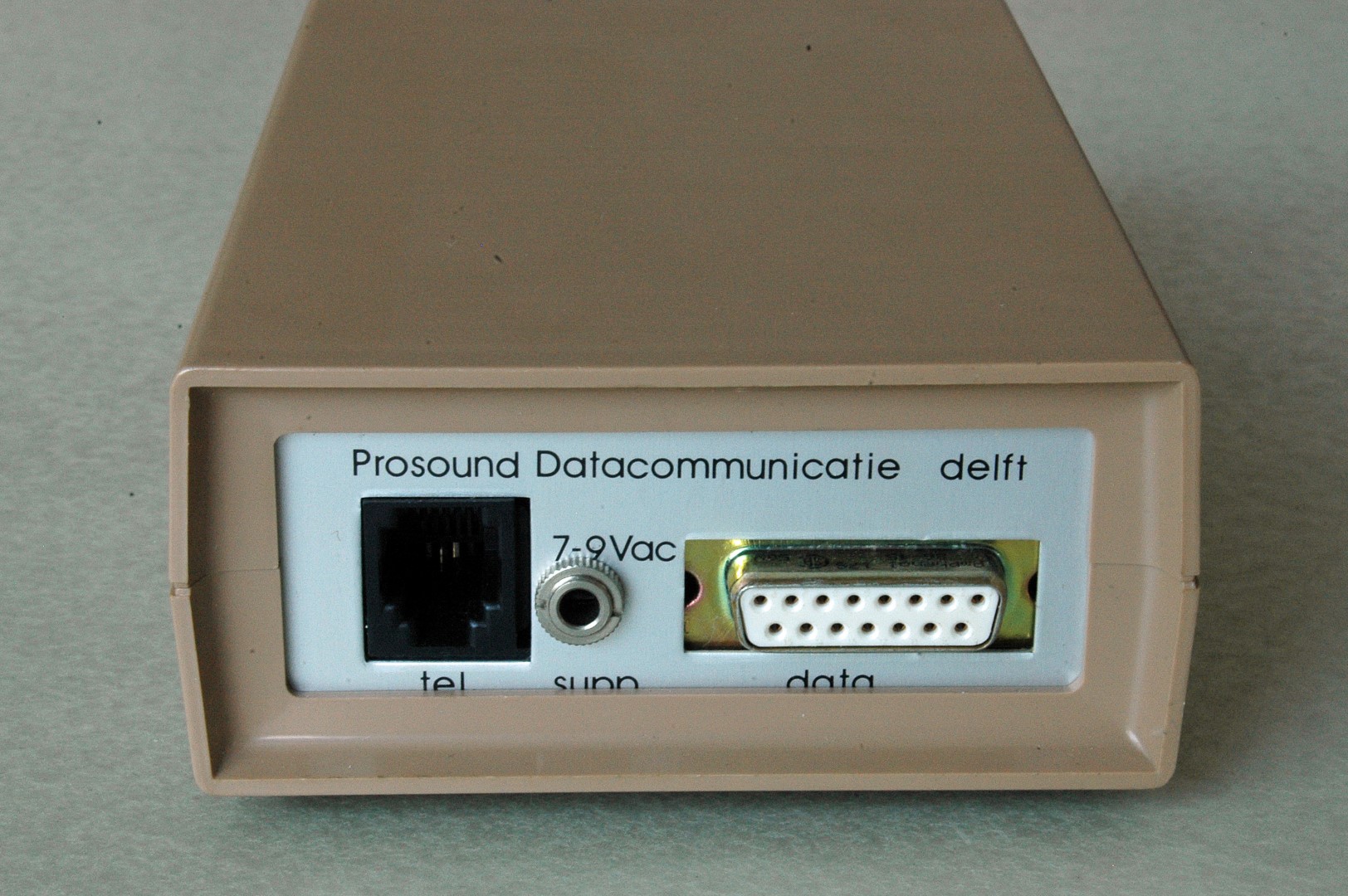 Prosound modem achterzijde